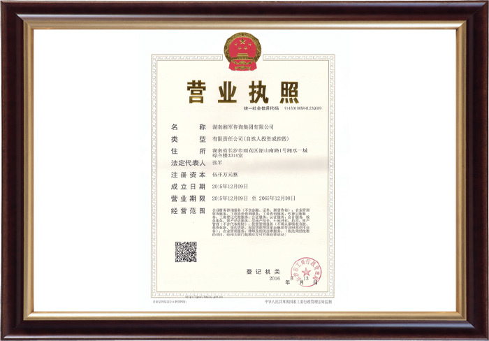 企業集團營業執照