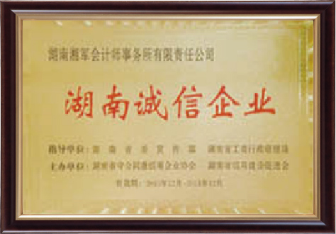 湖南誠信企業(yè)
